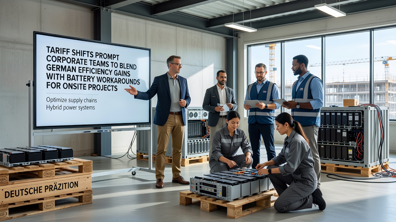 Corporate Energy Strategies Adapt to Tariff Changes by Merging German Manufacturing Precision with Battery Storage Innovations for Onsite Installations